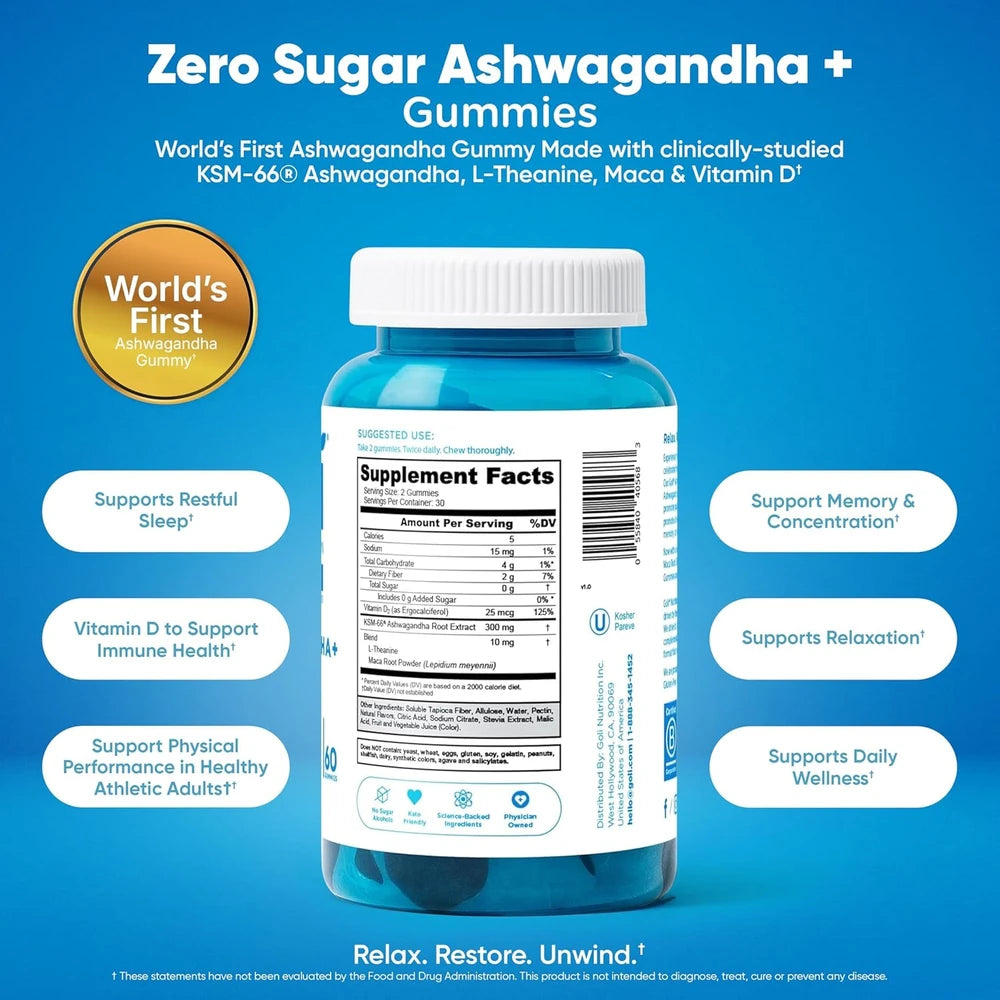 Goli Zero Sugar Multi-Benefit Gummies