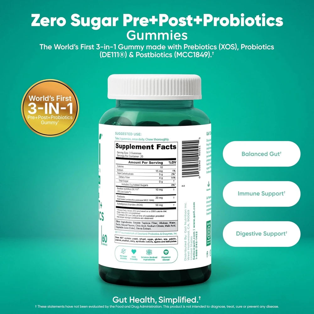 Goli Zero Sugar Multi-Benefit Gummies
